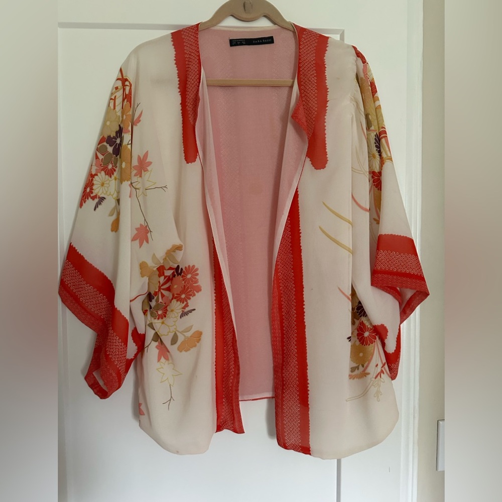 Zara kimono sleeve bed jacket
